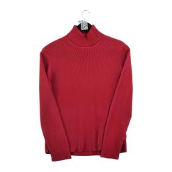 Second life - Damski czerwony sweter - Jak nowy. Czerwone swetry nierozpinane damskie Ralph Lauren, bez wzorów, bez kołnierzyka, bez ramiączek. Za 127.76 zł.