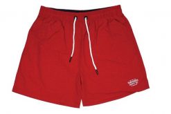 Spodenki Plażowe, Czerwone Luźne Męskie, Sportowe z Kieszonami, Kąpielowe -Pako Jeans. Czerwone bielizna sportowa męska Pako Jeans, m, bez wzorów, z jeansu. Za 57.00 zł.