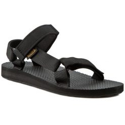 Sandały Teva. Czarne sandały damskie Teva, bez wzorów, bez obcasa, bez zapięcia. Za 239.99 zł.