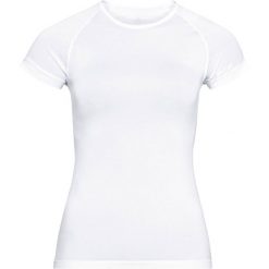 Koszulka damska Odlo BL TOP crew neck s/s PERFORMANCE X-LIGHT. Białe bluzki damskie ODLO, s, bez wzorów, sportowe, bez kołnierzyka, bez ramiączek. Za 249.99 zł.