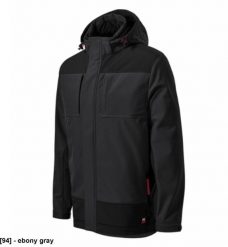 Vertex - ADLER - Vertex - Zimowa kurtka softshellowa męska, softshell, 320 g/m2, 94 % poliester, 6 % elastan - ebony gray L. Szare kurtki męskie RIMECK, na zimę, l, bez wzorów, z elastanu, bez kaptura. Za 492.98 zł.
