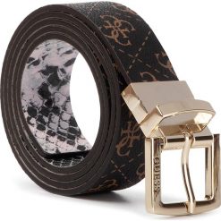 Pasek Damski GUESS - Logo Rock Belts BW7223 VIN30 BRM. Brązowe paski damskie Guess, z aplikacjami, ze skóry ekologicznej. Za 229.00 zł.