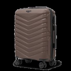 Walizka kabinowa Wings PHOENIX 2.0 polipropylen 20" BROWN. Szare walizki damskie Wings, bez wzorów, z materiału. Za 189.90 zł.