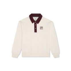 Bluza damska Fila Lagrio. Białe bluzy damskie Fila, bez wzorów, bez ramiączek, bez kaptura. Za 393.30 zł.