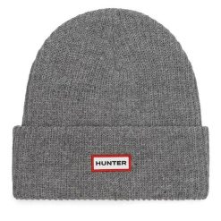 Czapka Hunter. Szare czapki męskie Hunter, na zimę, bez wzorów. Za 59.99 zł.