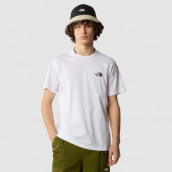 T-Shirt Simple Dome Rozmiar S Biały - NF0A87NGFN4. Białe koszulki sportowe męskie The North Face, m, bez wzorów, bez ramiączek, trekkingowe. Za 201.00 zł.