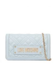 LOVE MOSCHINO Torebka JC5681PP1OLA0701 Błękitny. Niebieskie torebki do ręki damskie Love Moschino, bez wzorów, ze skóry, bez dodatków. Za 899.00 zł.