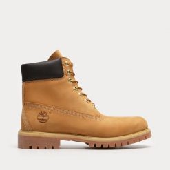 Trapery męskie Timberland 6 Inch Premium Boot. Brązowe botki męskie Timberland, bez wzorów, bez obcasa, bez zapięcia. Za 879.99 zł.