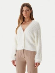 Guess Kardigan W5BR0D Z3BH0 Écru Relaxed Fit. Kardigany damskie Guess, s, z aplikacjami, z syntetyku, bez kołnierzyka. Za 479.99 zł.