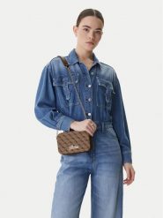 Guess Torebka J5BZ30 WFV20 Brązowy. Brązowe torebki do ręki damskie Guess, z aplikacjami, z materiału, bez dodatków. Za 189.99 zł.