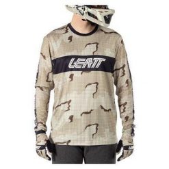 Longsleeve rowerowy męski Leatt MTB Gravity 3.0. Brązowe bluzy męskie LEATT, m, bez wzorów, z jersey, sportowe, bez ramiączek, bez kaptura. Za 299.99 zł.