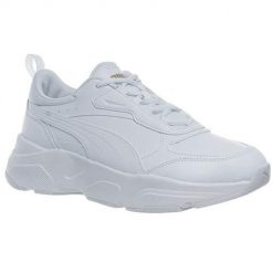 Buty damskie sportowe Puma CASSIA SL. Białe obuwie sportowe damskie Puma, bez wzorów, z gumy, bez zapięcia, trekkingowe. Za 359.99 zł.