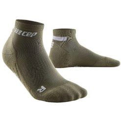 Skarpety kompresyjne męskie sportowe CEP The Run 4.0 low-cut. Zielone skarpety męskie CEP, bez wzorów. Za 64.00 zł.