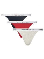 Tommy Hilfiger Komplet 3 par stringów UW0UW05757 Kolorowy. Majtki damskie Tommy Hilfiger, z bawełny. Za 119.99 zł.