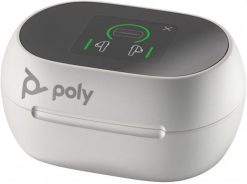 Poly Voyager Free 60+ UC White Touchscreen Charge Case for BT700 USB-C Adapter. Białe słuchawki bezprzewodowe Poly. Za 521.30 zł.