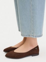 Lasocki Baleriny CEO-RST-AKAJA-01 Brązowy. Brązowe balerinki damskie Lasocki, bez wzorów, ze skóry, bez obcasa, bez zapięcia. Za 169.99 zł.