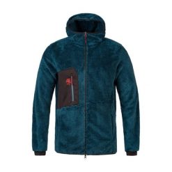 Polar z kapturem zapinany na zamek Rafiki Hulk. Niebieskie bluzy sportowe męskie RAFIKI, bez wzorów, z polaru, z kapturem, wspinaczkowe. W wyprzedaży za 443.50 zł.