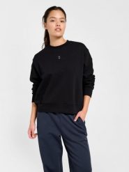 Bluza damska Hummel Foundation. Czarne bluzy damskie Hummel, xl, bez wzorów, z bawełny, bez ramiączek, bez kaptura. Za 225.00 zł.