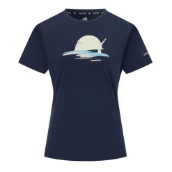 Koszulka Damska Tranquility III Yoga Pose T-shirt. Niebieskie bluzki damskie Dare 2B, bez wzorów, sportowe, bez kołnierzyka, bez ramiączek. Za 94.99 zł.