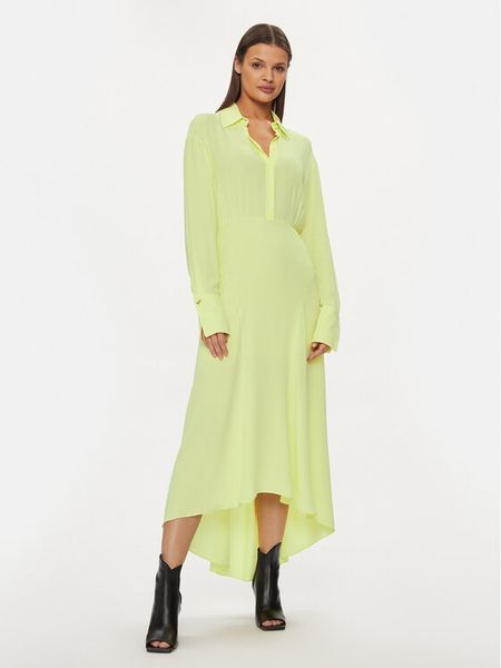 Patrizia Pepe Sukienka codzienna 8A1271/A8I1-G568 Żółty Regular Fit. Żółte sukienki damskie Patrizia Pepe, na co dzień, bez wzorów, z wiskozy, bez kołnierzyka, bez ramiączek, proste. Za 1,119.00 zł.