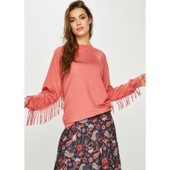 Answear - Bluza ORIENT EXPRESS. Brązowe bluzy damskie ANSWEAR, l, bez wzorów, z bawełny, bez ramiączek, bez kaptura. W wyprzedaży za 49.90 zł.