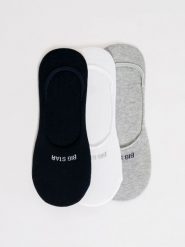 Stopki bawełniane unisex trójpak Invisse 000. Białe skarpetki damskie BIG STAR, bez wzorów, z bawełny. W wyprzedaży za 39.99 zł.