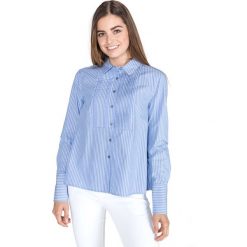 Tommy Hilfiger Lulu Koszula Niebieski. Niebieskie koszule damskie Tommy Hilfiger, s, bez wzorów, z bawełny, bez kołnierzyka, bez ramiączek. Za 567.95 zł.