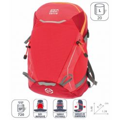 Plecak Elementerre talca 20 l. Czerwone plecaki damskie Elementerre, bez wzorów, sportowe. Za 265.50 zł.