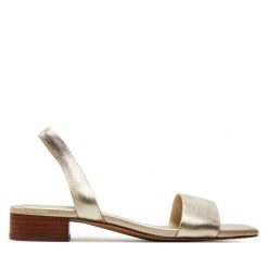 Sandały Aldo. Żółte sandały damskie Aldo, bez wzorów, bez obcasa, na płaskiej podeszwie, bez zapięcia. Za 249.99 zł.