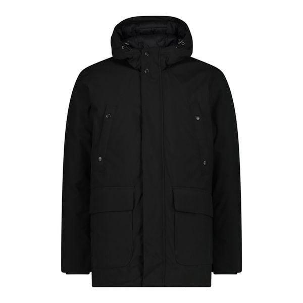 Długa kurtka narciarska z kapturem CMP. Czarne kurtki sportowe męskie CMP, bez wzorów, z kapturem, narciarskie. Za 669.00 zł.