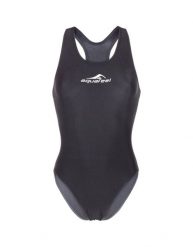 Strój kąpielowy damski Aquafeel Aquafeelback. Czarne stroje kąpielowe damskie AQUAFEEL, bez wzorów, z materiału. Za 169.99 zł.