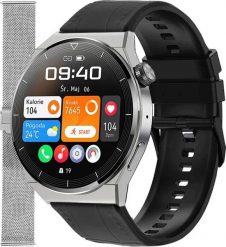 Smartwatch Enter SAT.111.234.1411-SET Czarny. Czarne zegarki smartwatch Enter, bez wzorów. Za 299.00 zł.