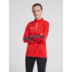 Bluza do piłki nożnej damska Hummel demi-zip hml AUTHENTIC. Czerwone bluzy damskie Hummel, l, bez wzorów, sportowe, bez ramiączek, bez kaptura. W wyprzedaży za 165.50 zł.