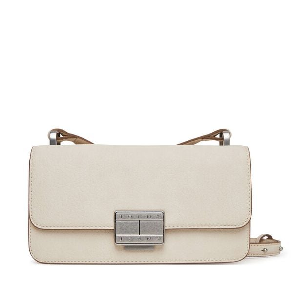 Torebka Tommy Jeans. Listonoszki damskie Tommy Jeans, bez wzorów, z jeansu, bez dodatków. Za 389.99 zł.