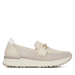 Półbuty Rieker. Półbuty damskie Rieker, bez wzorów, bez obcasa, na płaskiej podeszwie, bez zapięcia. Za 239.99 zł.