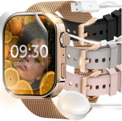 Smartwatch JG Smart CUKIER Złoty. Żółte zegarki smartwatch JG Smart, bez wzorów. Za 109.00 zł.