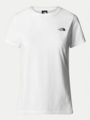 The North Face T-Shirt Simple Dome NF0A87NH Biały Regular Fit. Białe t-shirty damskie The North Face, l, bez wzorów, z bawełny, bez kołnierzyka, bez ramiączek. Za 79.99 zł.