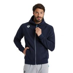Kurtka z kapturem Arena Team Panel. Niebieskie kurtki męskie ARENA, bez wzorów, sportowe, z kapturem. Za 366.00 zł.
