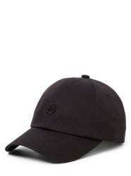 BOSS Czapka z daszkiem dla kobiet Kobiety Bawełna (100%) czarny, ONE SIZE. Czarne czapki damskie Boss, bez wzorów, z bawełny, klasyczne. Za 199.95 zł.