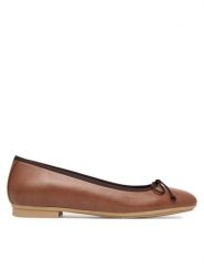 Hispanitas Baleriny HV263465 br Brązowy. Brązowe balerinki damskie Hispanitas, bez wzorów, ze skóry, bez obcasa, bez zapięcia. Za 489.99 zł.