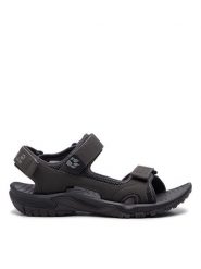 Jack Wolfskin Sandały Lakewood Cruise Sandal M 409011 Szary. Szare sandały męskie Jack Wolfskin, bez wzorów, ze skóry, bez zapięcia. Za 239.99 zł.