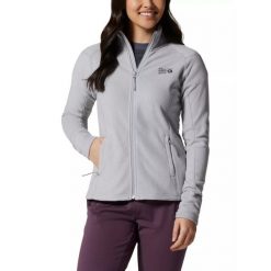 Damski sweter polarowy Mountain Hardwear Microchill 2.0. Szare swetry nierozpinane damskie MOUNTAIN HARDWEAR, na zimę, xl, bez wzorów, z polaru, sportowe, bez kołnierzyka, bez ramiączek. Za 259.00 zł.
