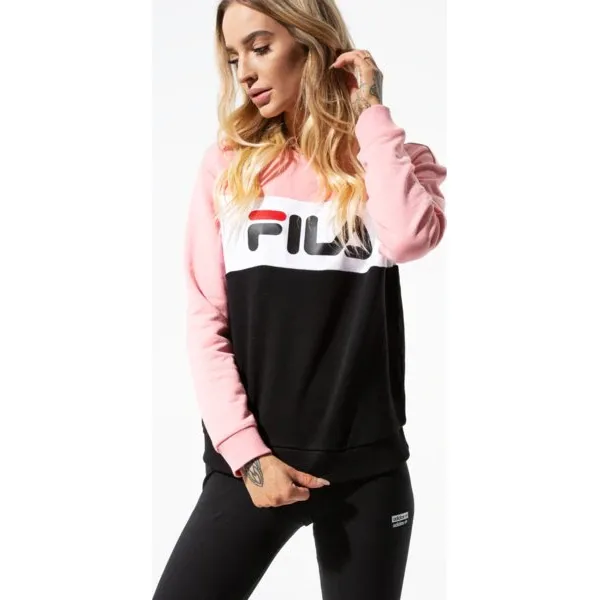 Fila Bluza Leah Crew Sweat , różowy, rozmiar L. Czerwone bluzy damskie Fila, l, bez wzorów, z bawełny, bez ramiączek, bez kaptura. W wyprzedaży za 199.99 zł.