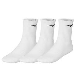 Skarpety do biegania Mizuno Training 3 pary. Białe skarpetki damskie Mizuno, bez wzorów. Za 44.99 zł.