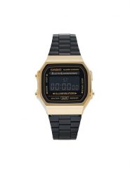Casio Zegarek Vintage A168WEGB-1BEF Czarny. Czarne, cyfrowe zegarki męskie Casio, bez wzorów, ze stali. Za 289.99 zł.