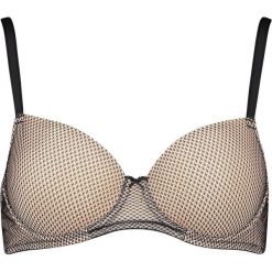 Biustonosz "Perfect Basics" w kolorze czarno-cielistym. Czarne biustonosze Lascana & Co., bez wzorów. W wyprzedaży za 74.95 zł.