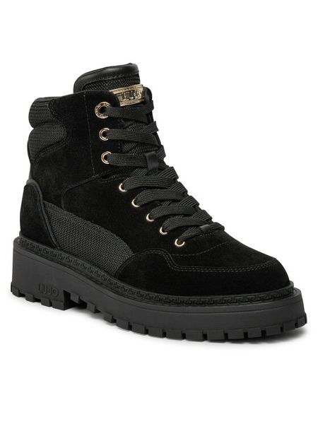 Liu Jo Trapery Rumi 07 SA4003 PX027 Czarny. Czarne trapery damskie Liu Jo, ze skóry, bez zapięcia. Za 669.99 zł.