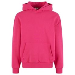 Męska Bluza Ultra Heavy Oversized Hoodie. Czerwone bluzy męskie Urban Classics, m, bez wzorów, bez kaptura. Za 221.99 zł.