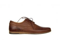 Półbuty Bayla-081 948 Juma AX 081098, Brązowy, Skóra naturalna - 40. Brązowe buty sportowe męskie Bayla, na lato, bez wzorów, ze skóry, bez zapięcia. W wyprzedaży za 179.10 zł.