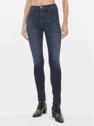Please Jeansy P8159MRSP3 Granatowy Skinny Fit. Niebieskie jeansy damskie Please, bez wzorów, z jeansu. Za 449.99 zł.